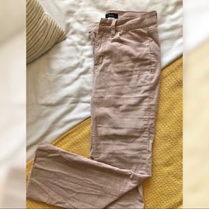 BDG High-Waisted Flare Cropped Blush Corduroy